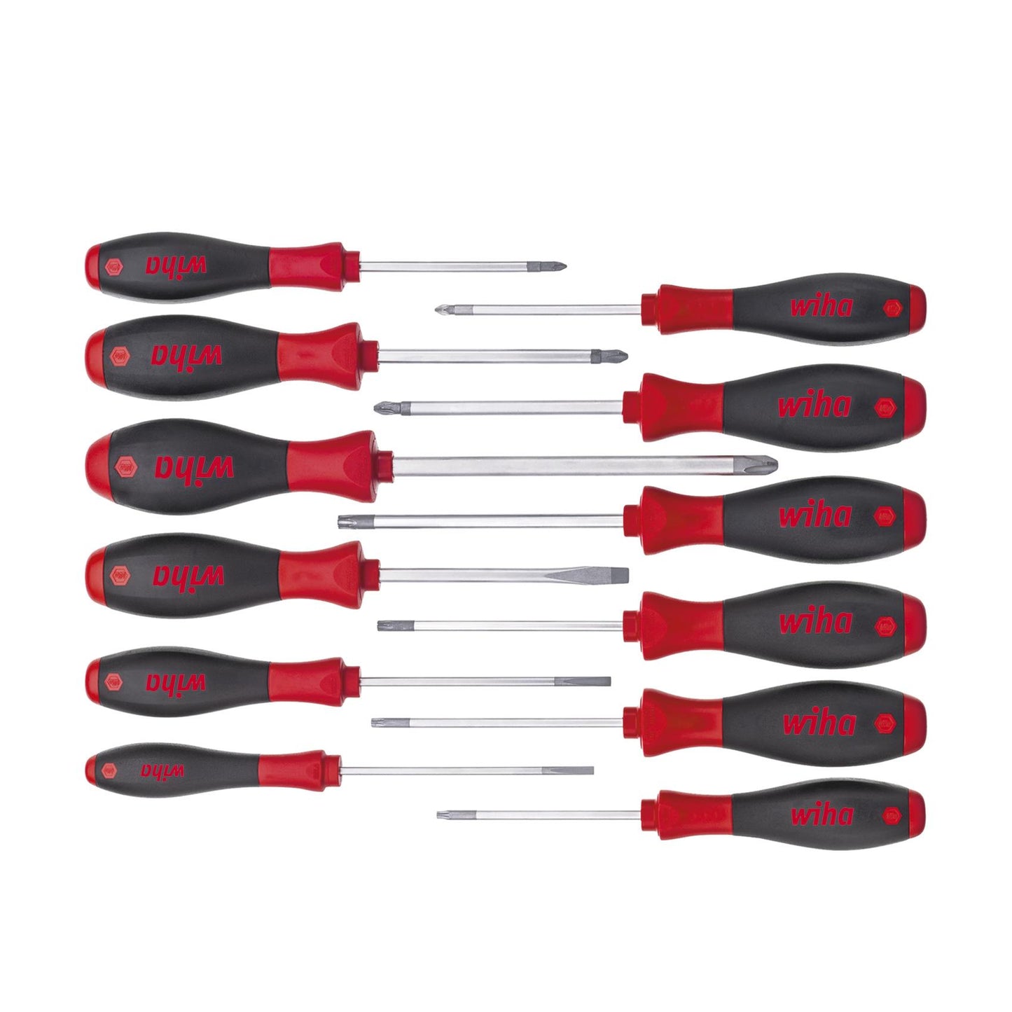 Wiha Schraubendreher Set SoftFinish® gemischt 12-tlg.