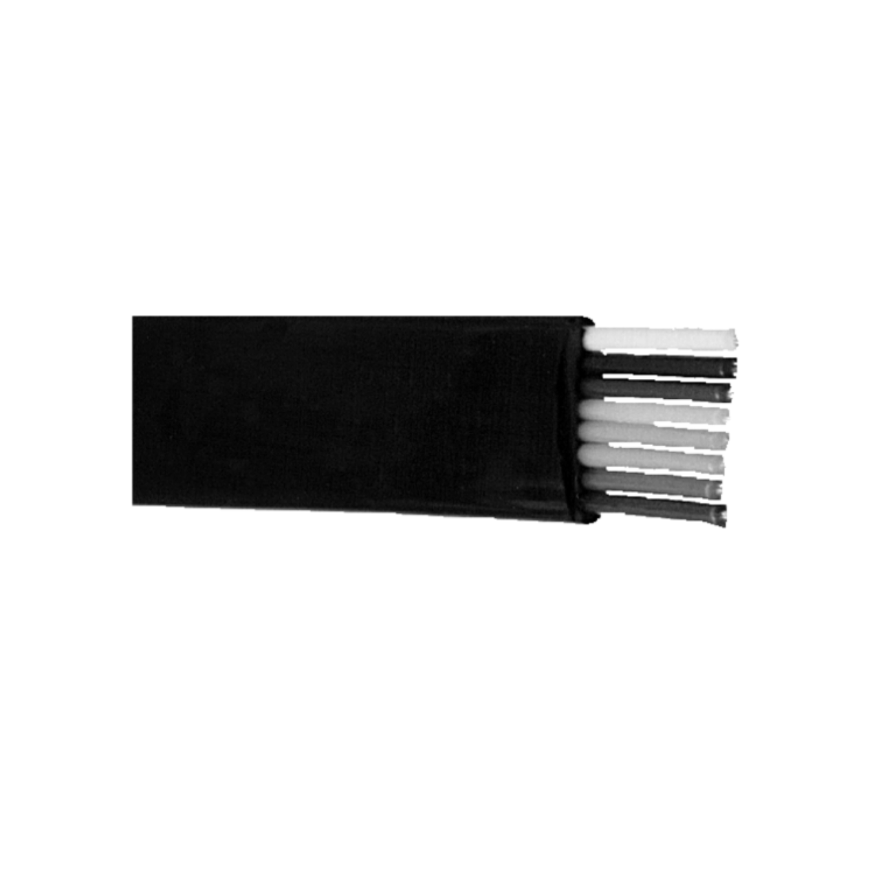 Digitus Flachbandkabel AK-460700-100-S 4 7x0,16mm Schwarz 100m Spule