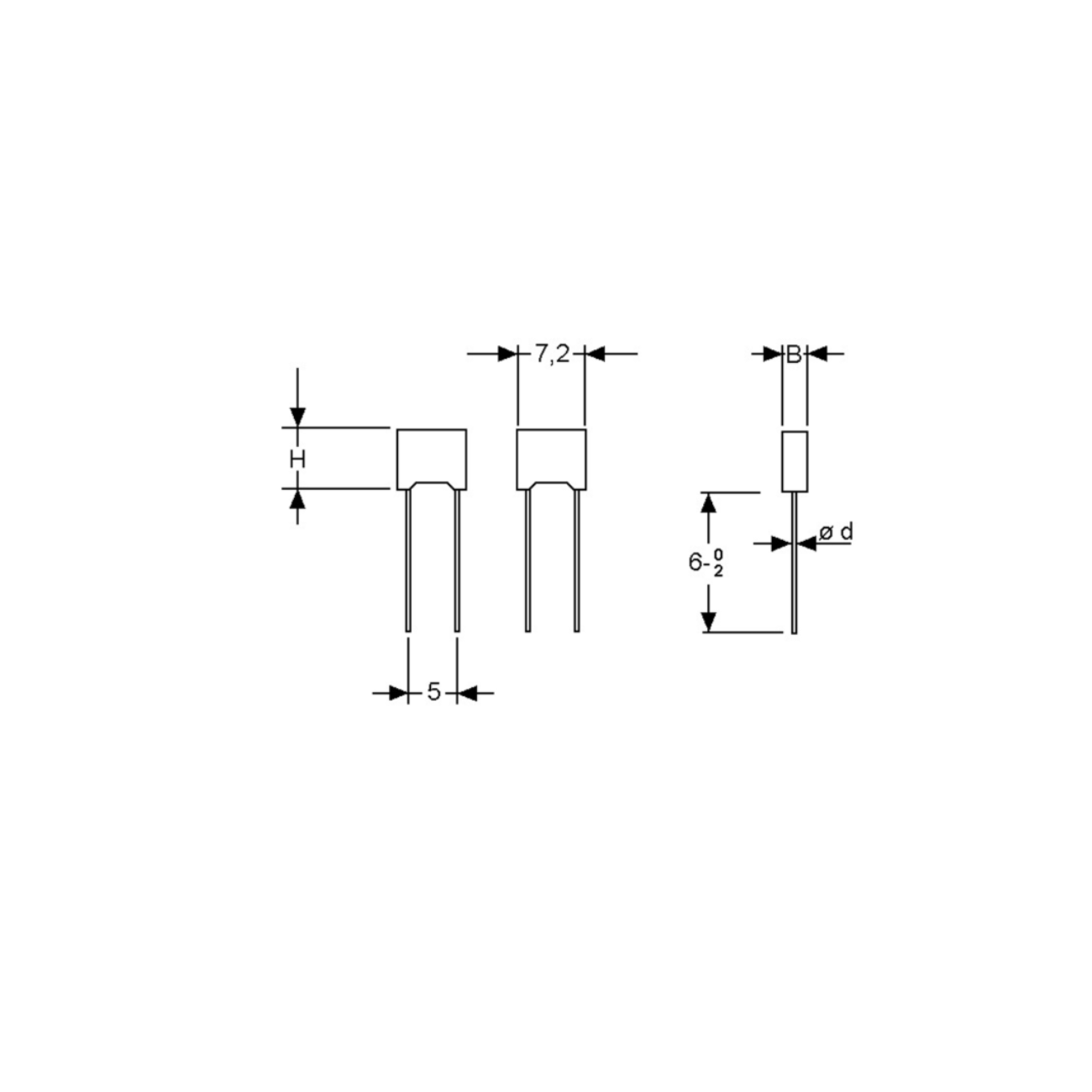 100x Kemet THT MKT-Kondensator, 100nF, 40V-63V, 10%, Radial, RM 5,0mm (R82)