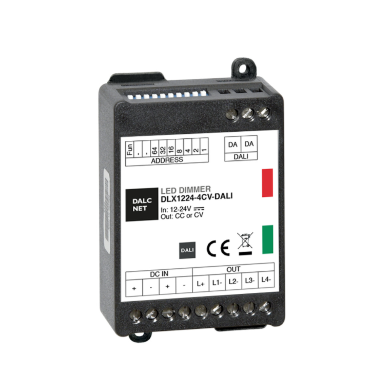 DALCNET DLX1224-4CV-DALI Dali Dimmer CV 240W / 5 A / 12V-24V - Netzteilshop24.de