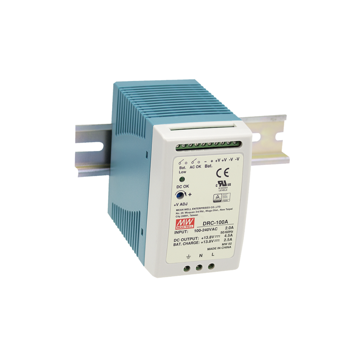 MEAN WELL DRC-100B Unterbrechungsfreie Stromversorgung (USV) (96,6W/27,6V/2,25A) Energiespeicher extern