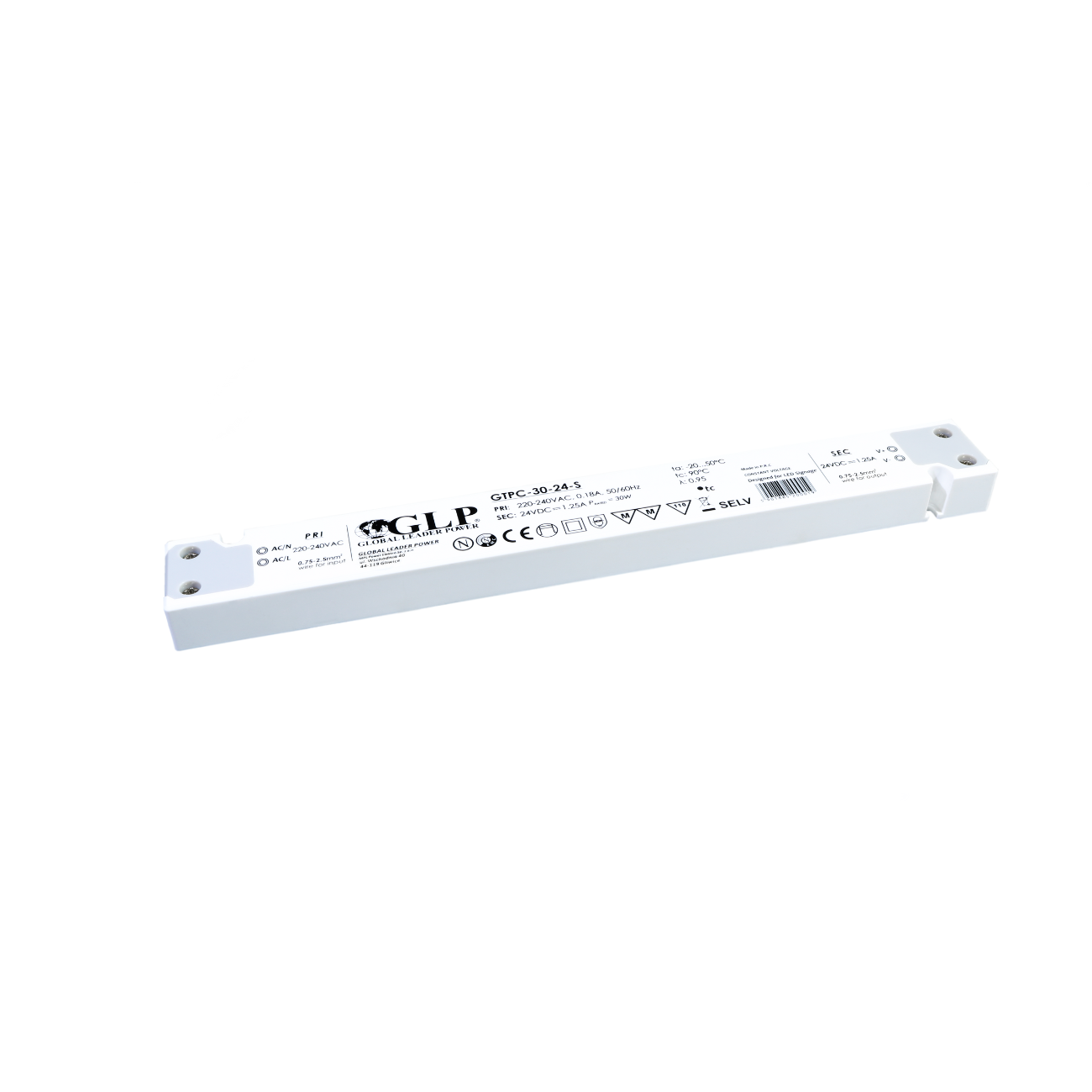 GTPC-30-12-S (30W/12V) LED-Netzteil (slim) - Netzteilshop24.de