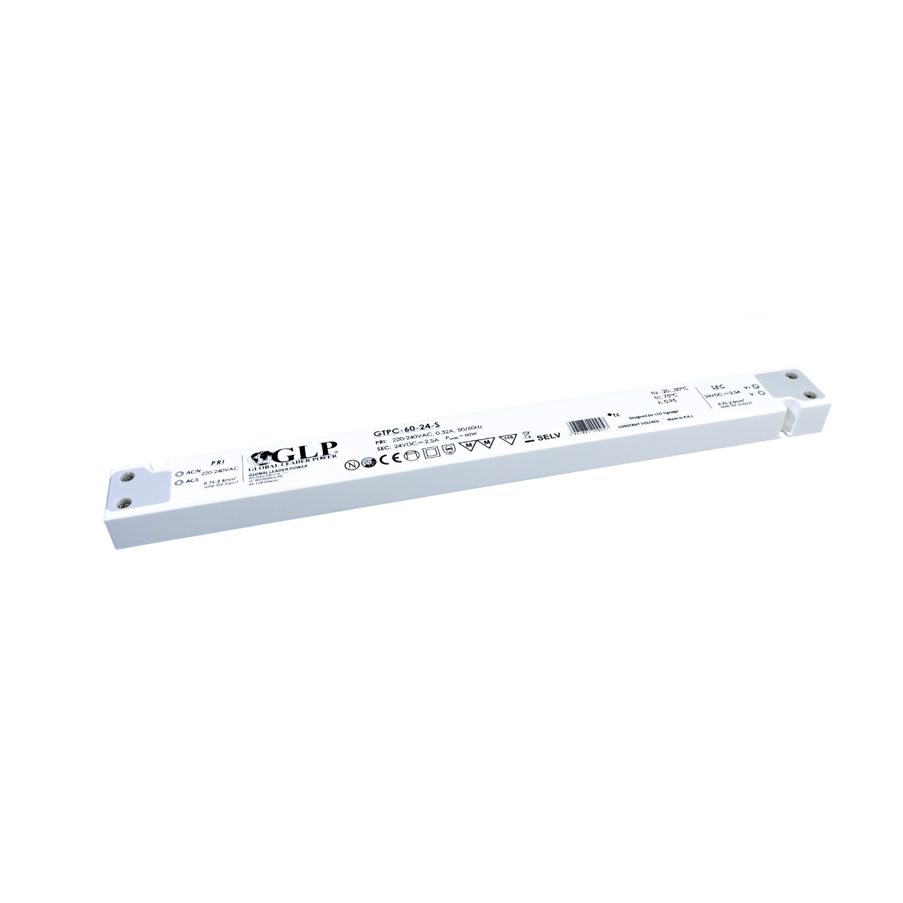 GTPC-60-24-S (60W/24V) LED-Netzteil (slim) - Netzteilshop24.de