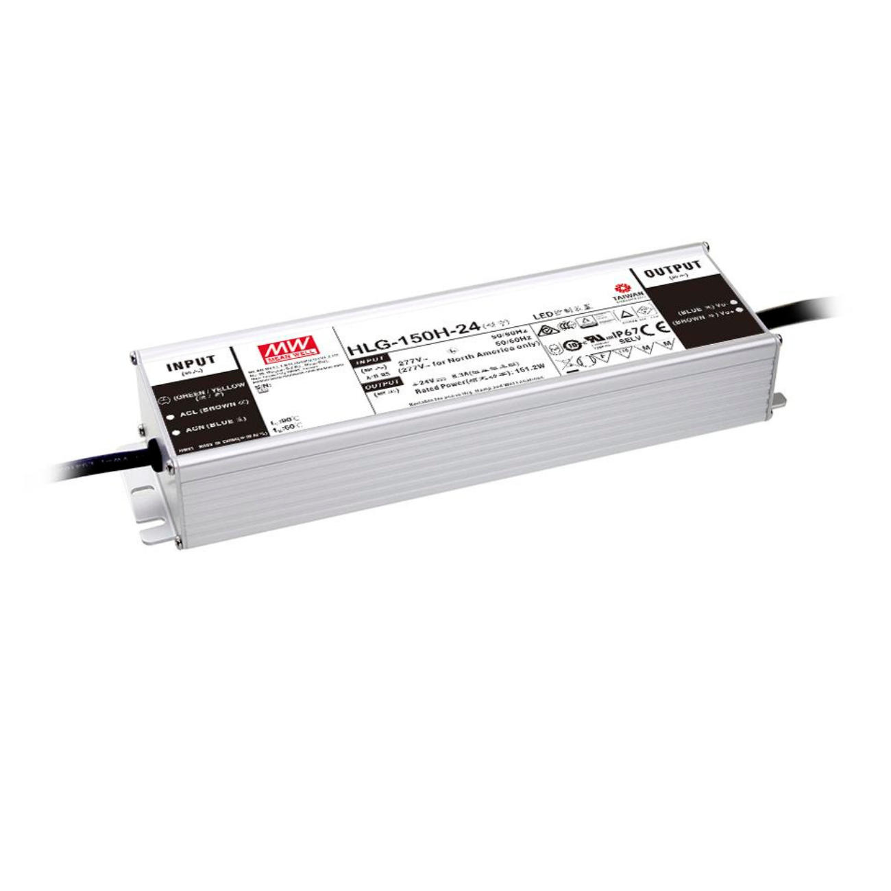 MeanWell HLG-150H-36B (150W/36V) LED-Netzteil (dimmbar) - Netzteilshop24.de