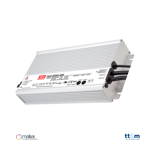 MeanWell HLG-600H-24 (600W/24V) LED-Netzteil - Netzteilshop24.de