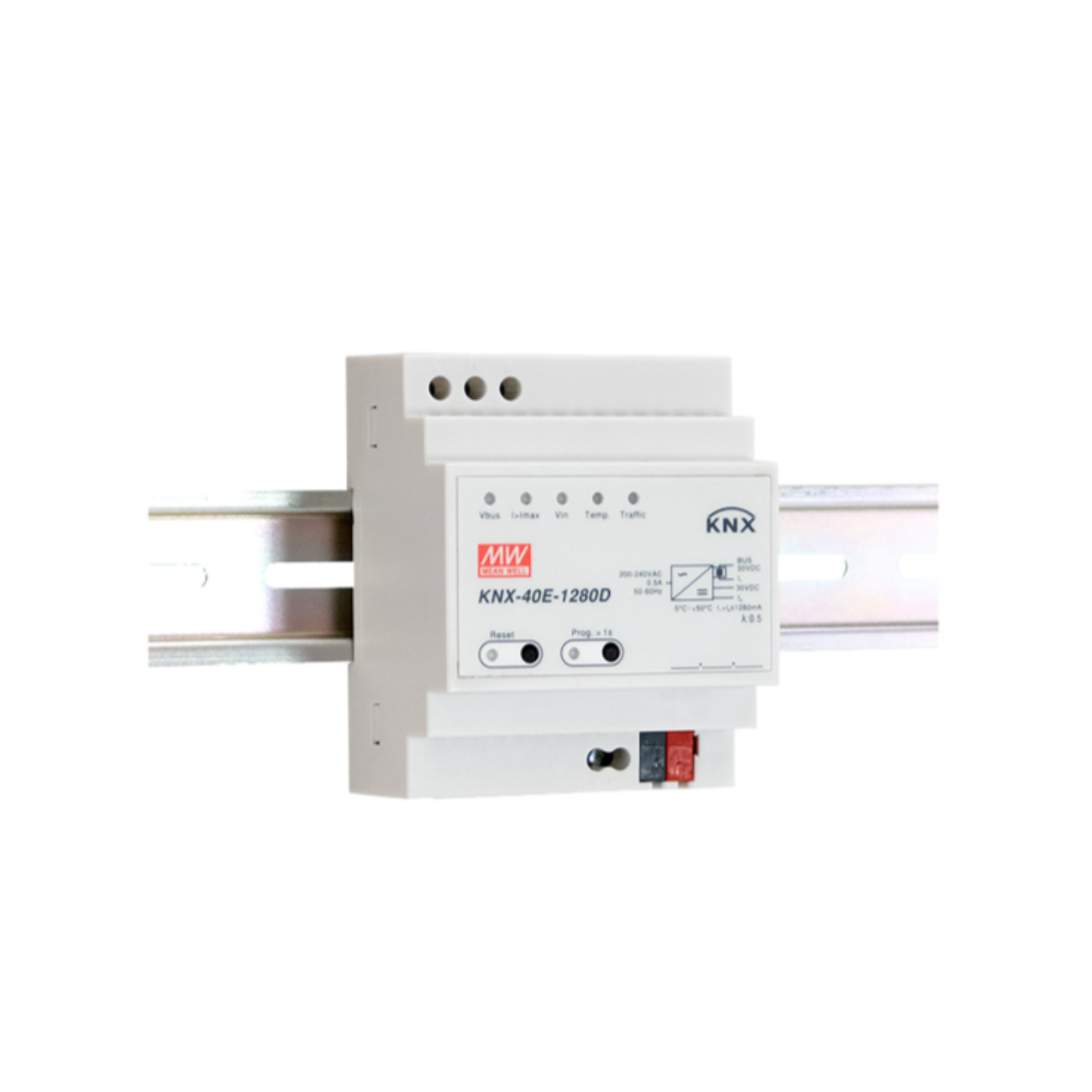 MeanWell KNX-40E-1280D (38,4W/30V) KNX Hutschienen-Netzteil - dimmbar - Netzteilshop24.de