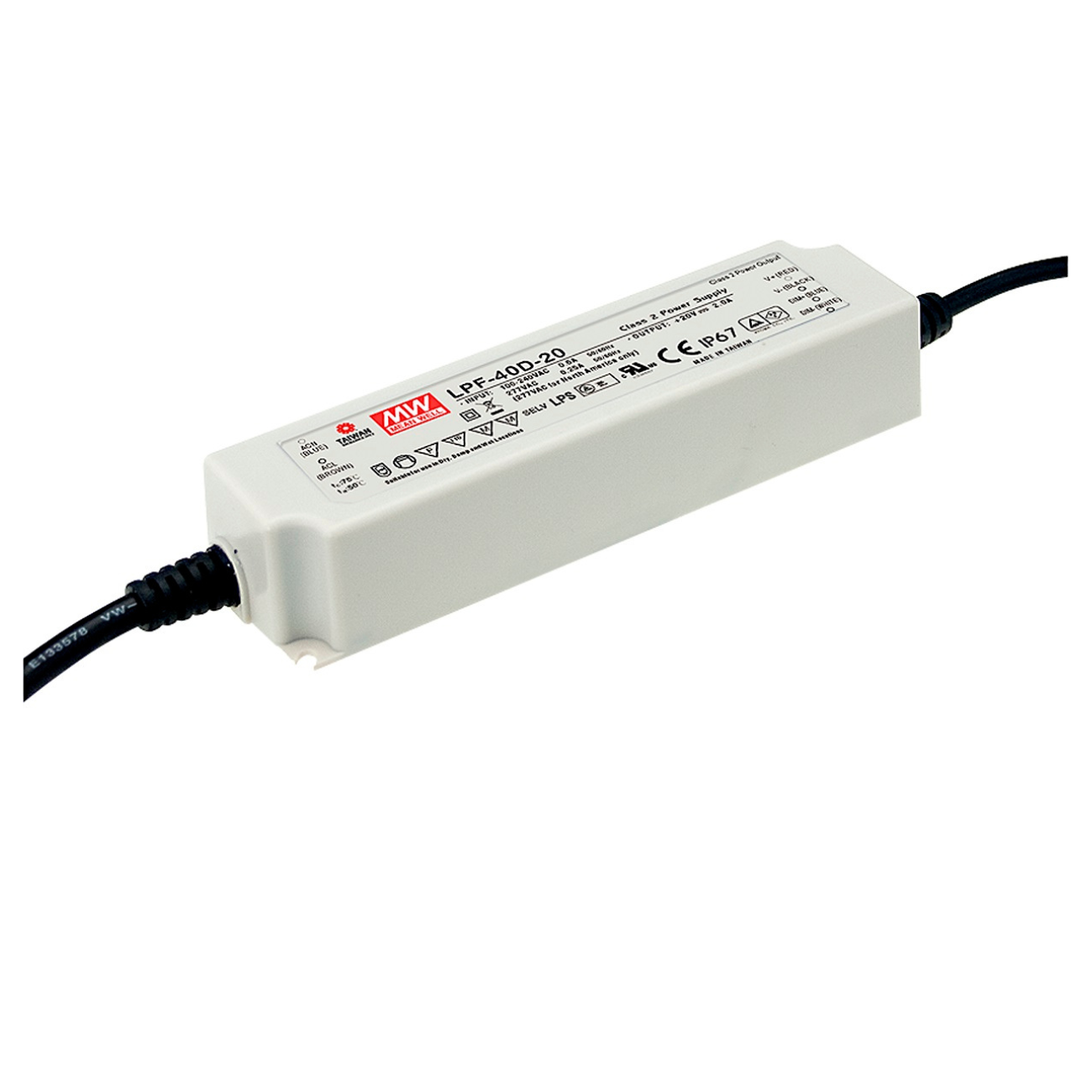 MeanWell LPF-25D-48 (25,44W/48V) LED-Netzteil (dimmbar) - Netzteilshop24.de