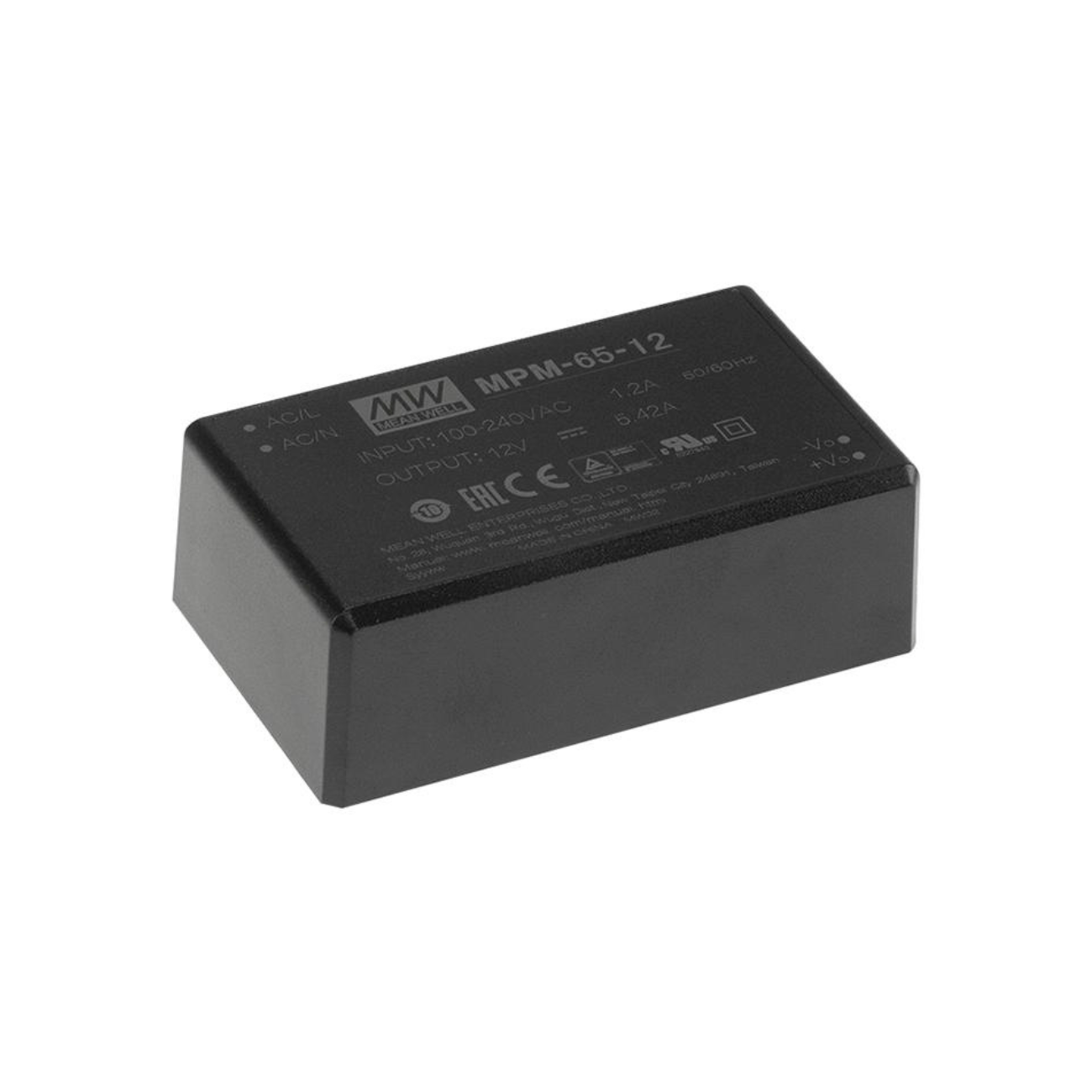 MeanWell MPM-65-12 Medical Schaltnetzteil / AC/DC-Netzteilbaustein - Netzteilshop24.de