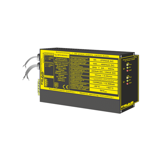 FEAS Schaltnetzteil MPS10024/05-3 (120,0W und 12,5W / 24V und 5V) LED-Netzteil - Netzteilshop24.de