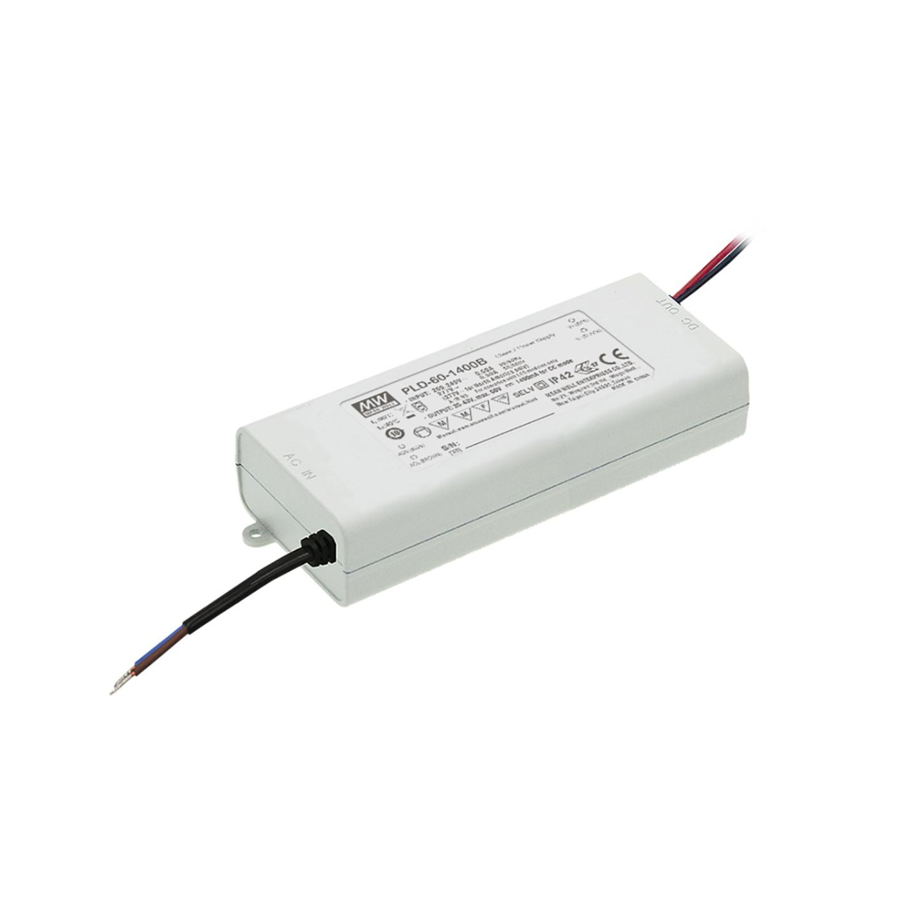 MeanWell PLD-60-2400B (60W/15-25V) LED-Netzteil - Netzteilshop24.de