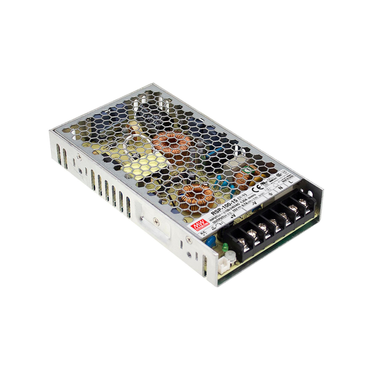 MeanWell RSP-100-24 (100W/24V) Einbaunetzteil / Netzteilbaustein - Netzteilshop24.de