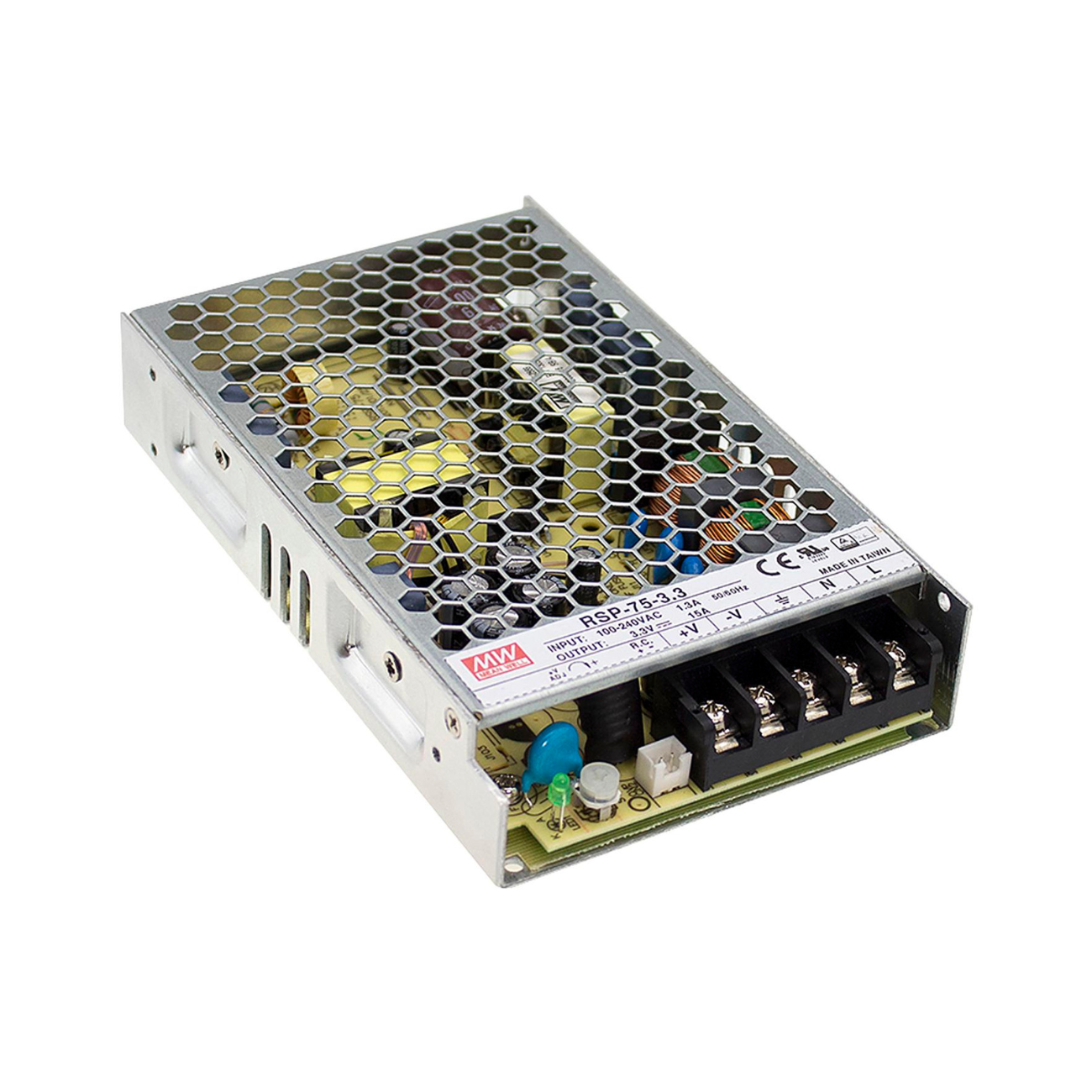 MeanWell RSP-75-15 (75W/15V) Einbaunetzteil / Netzteilbaustein - Netzteilshop24.de