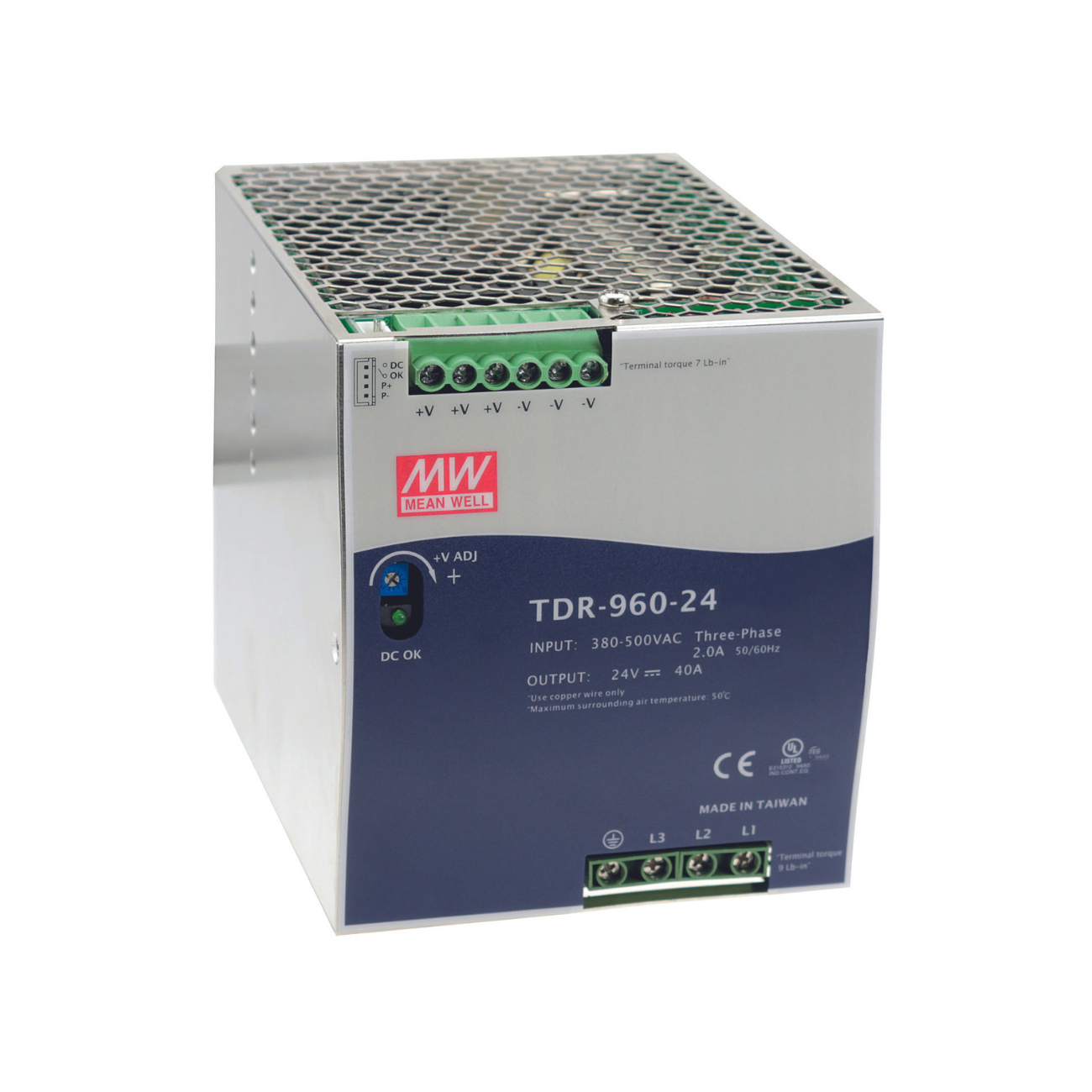 MeanWell TDR-960-48 (960W/48V) Hutschienen-Netzteil - Netzteilshop24.de