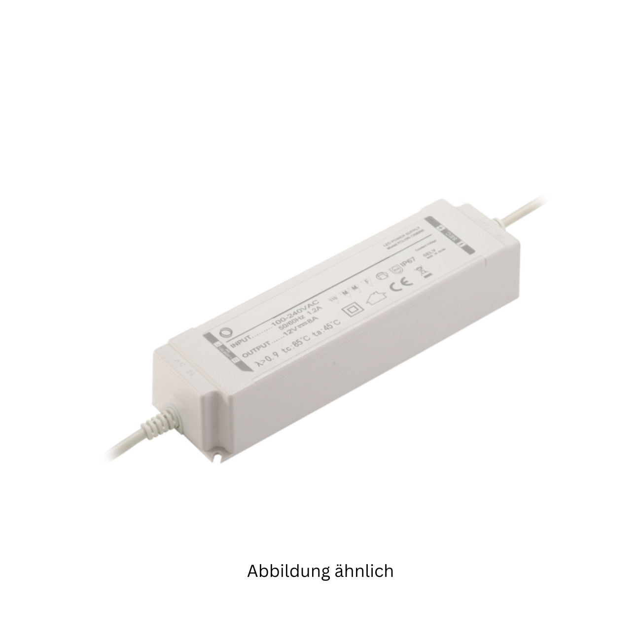 Yingjiao YCL100-1208330 (100W/12V/8,33A) AC/DC-LED-Netzteil IP67 (nicht dimmbar)