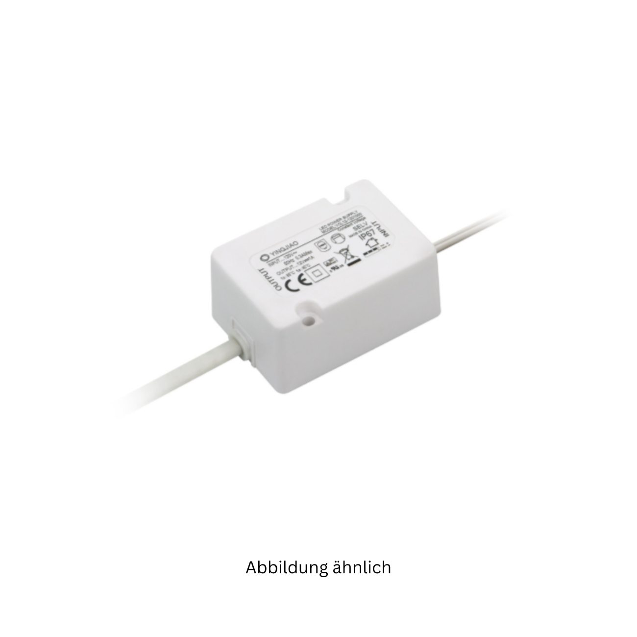 Yingjiao YCL12-2400500 (12W/24V/0,5A) AC/DC-LED-Netzteil IP67 (nicht dimmbar)