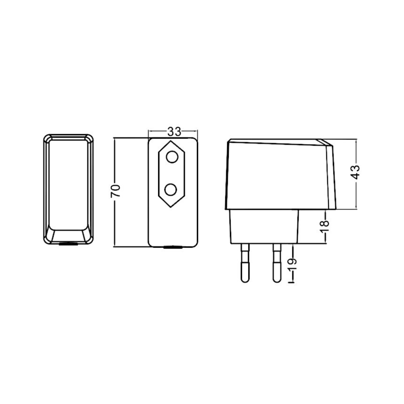 Yingjiao YS16V-0503000 (15W/5V) Steckernetzteil mit Eurostecker - Netzteilshop24.de
