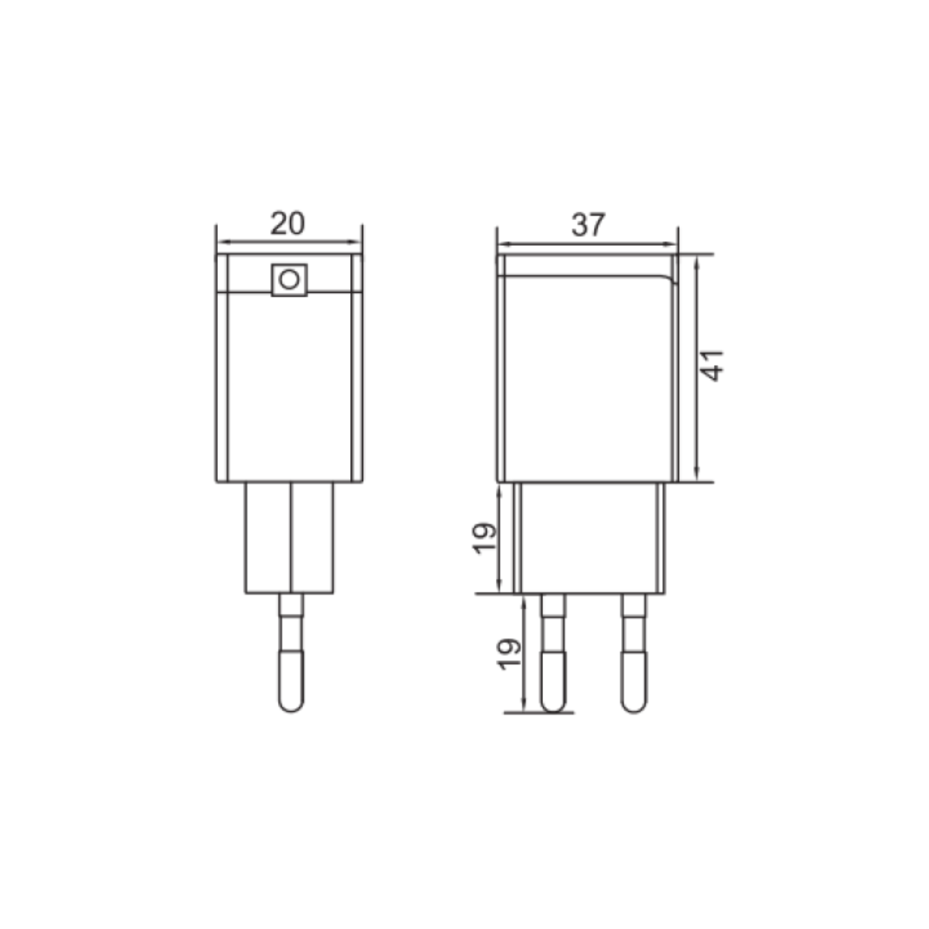 Yingjiao YS5M-0501000 (5W/5V) Steckernetzteil mit Eurostecker - Netzteilshop24.de