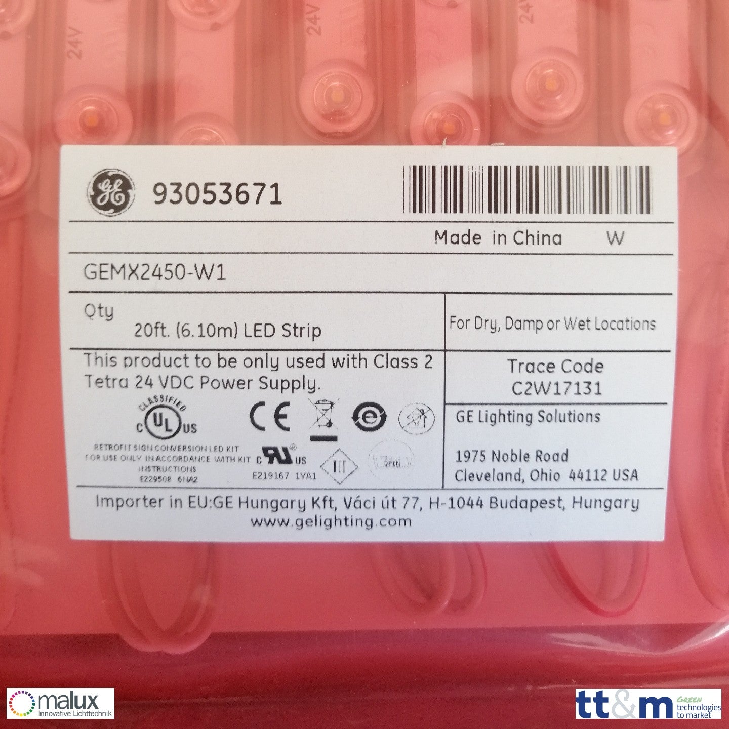 GE Lighting Tetra MAX 5000K 24V LED WET