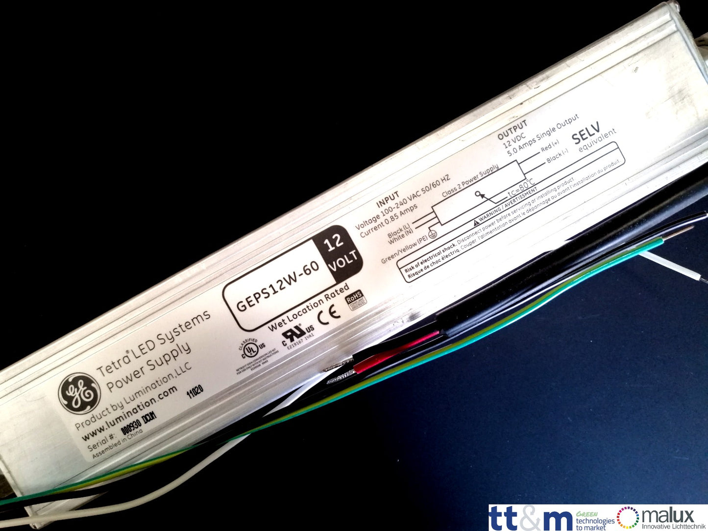 GE Lighting Netzteil GEPS12W-60 (60W/12V) - Netzteilshop24.de