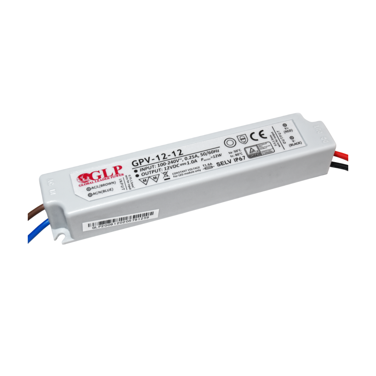 GPV-12-12 (12W/12V) LED-Netzteil - Netzteilshop24.de