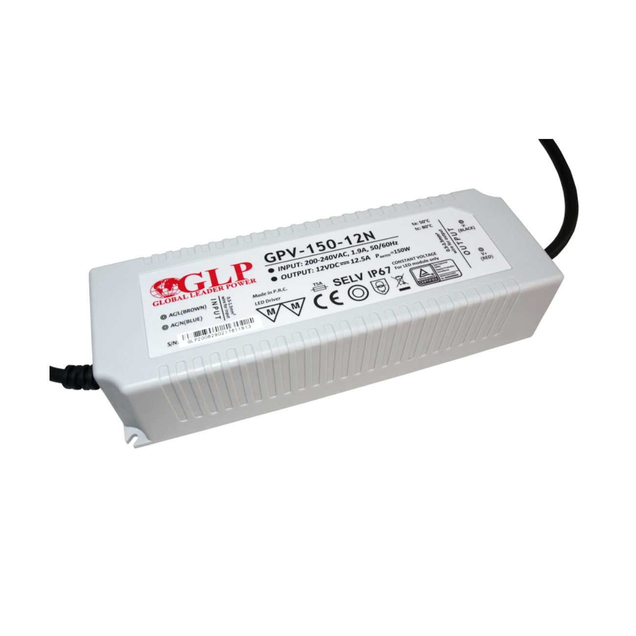 GPV-150-12N (150W/12V) LED-Netzteil - Netzteilshop24.de
