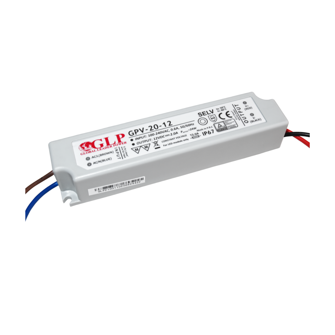 GPV-20-12 (20W/12V) LED-Netzteil - Netzteilshop24.de