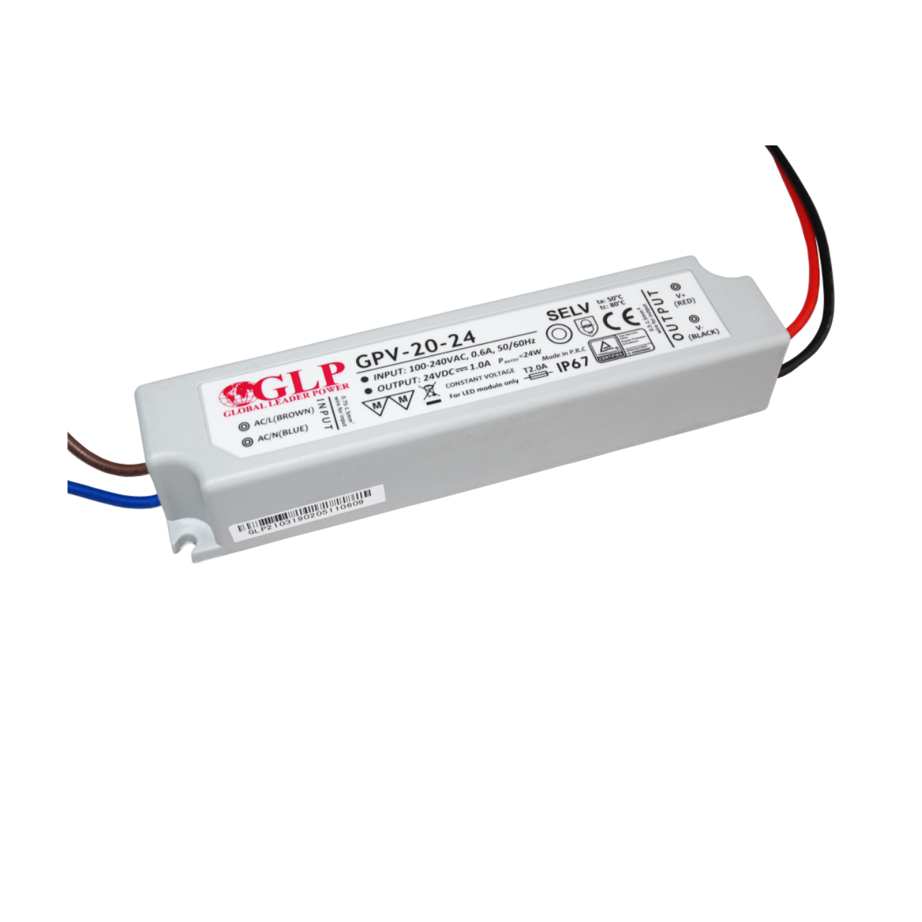 GPV-20-24 (20W/24V) LED-Netzteil - Netzteilshop24.de