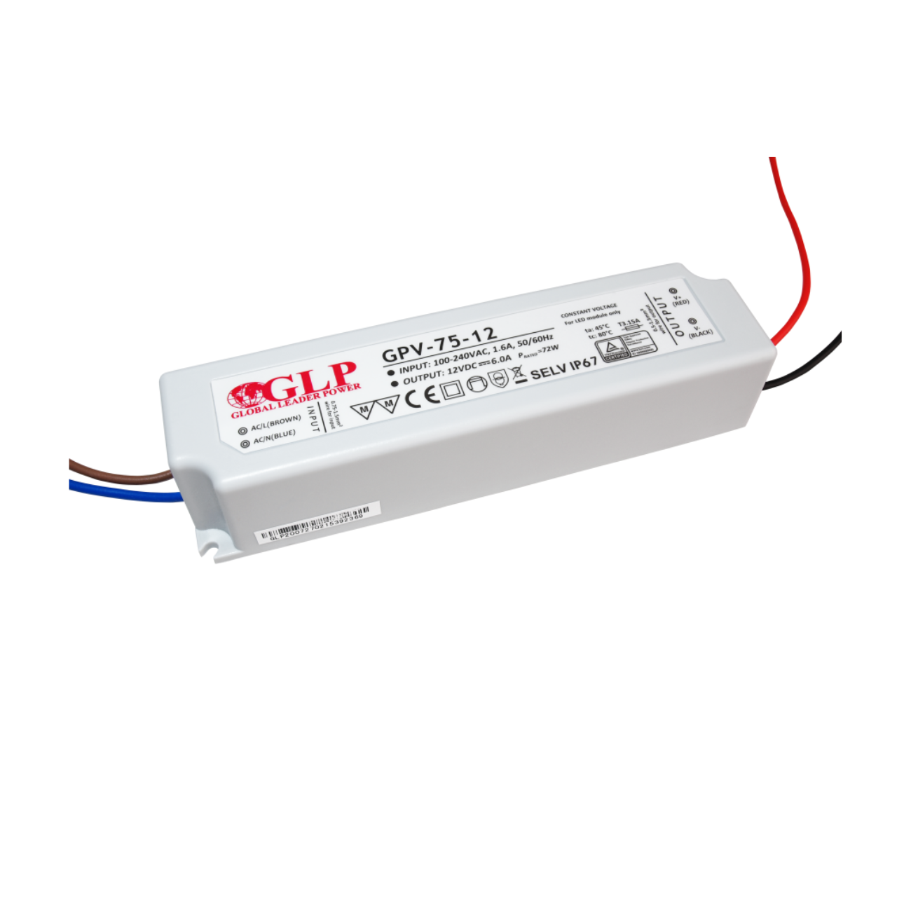 GPV-75-12 LED-Netzteil mit 72 Watt