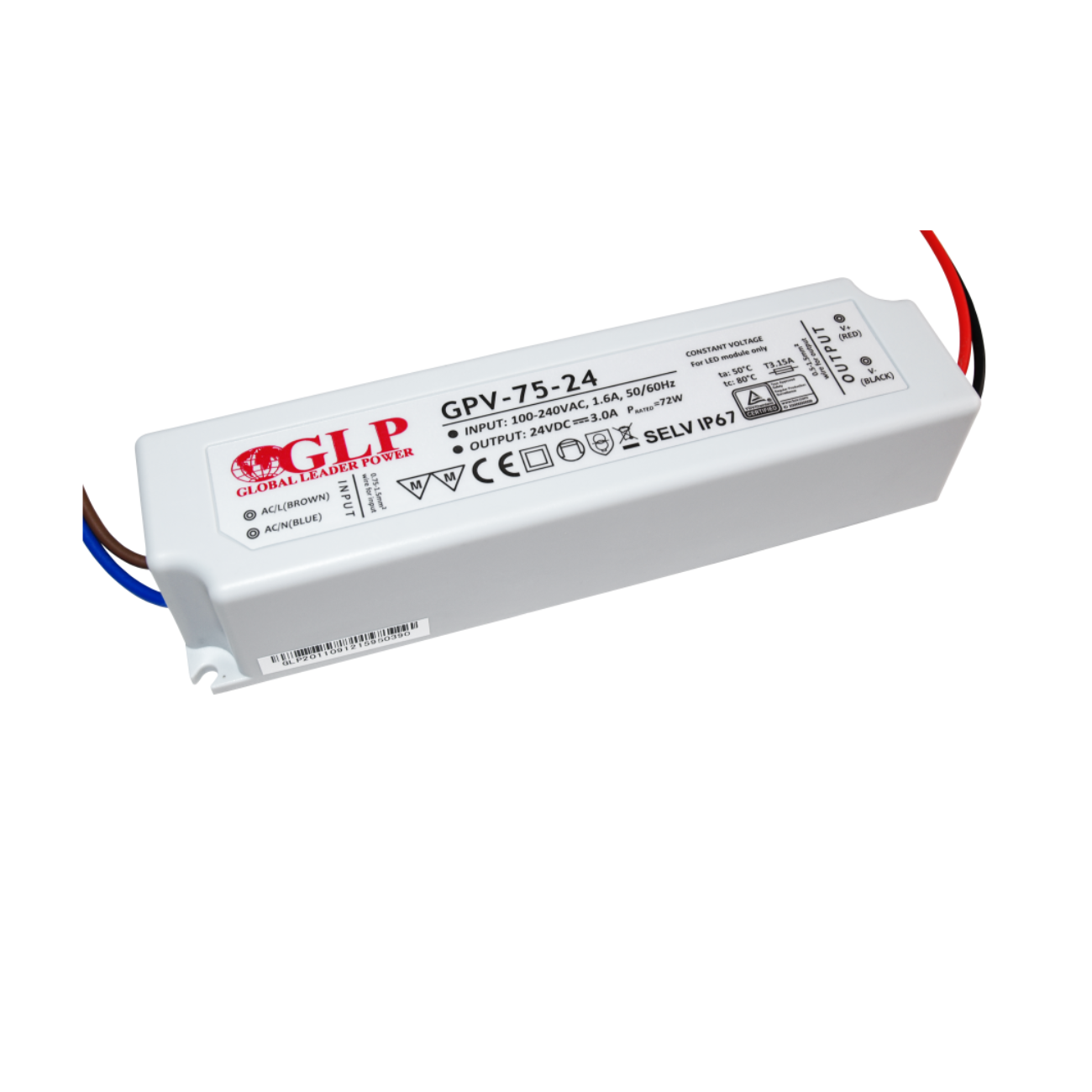 GPV-75-24 LED-Netzteil mit 72 Watt