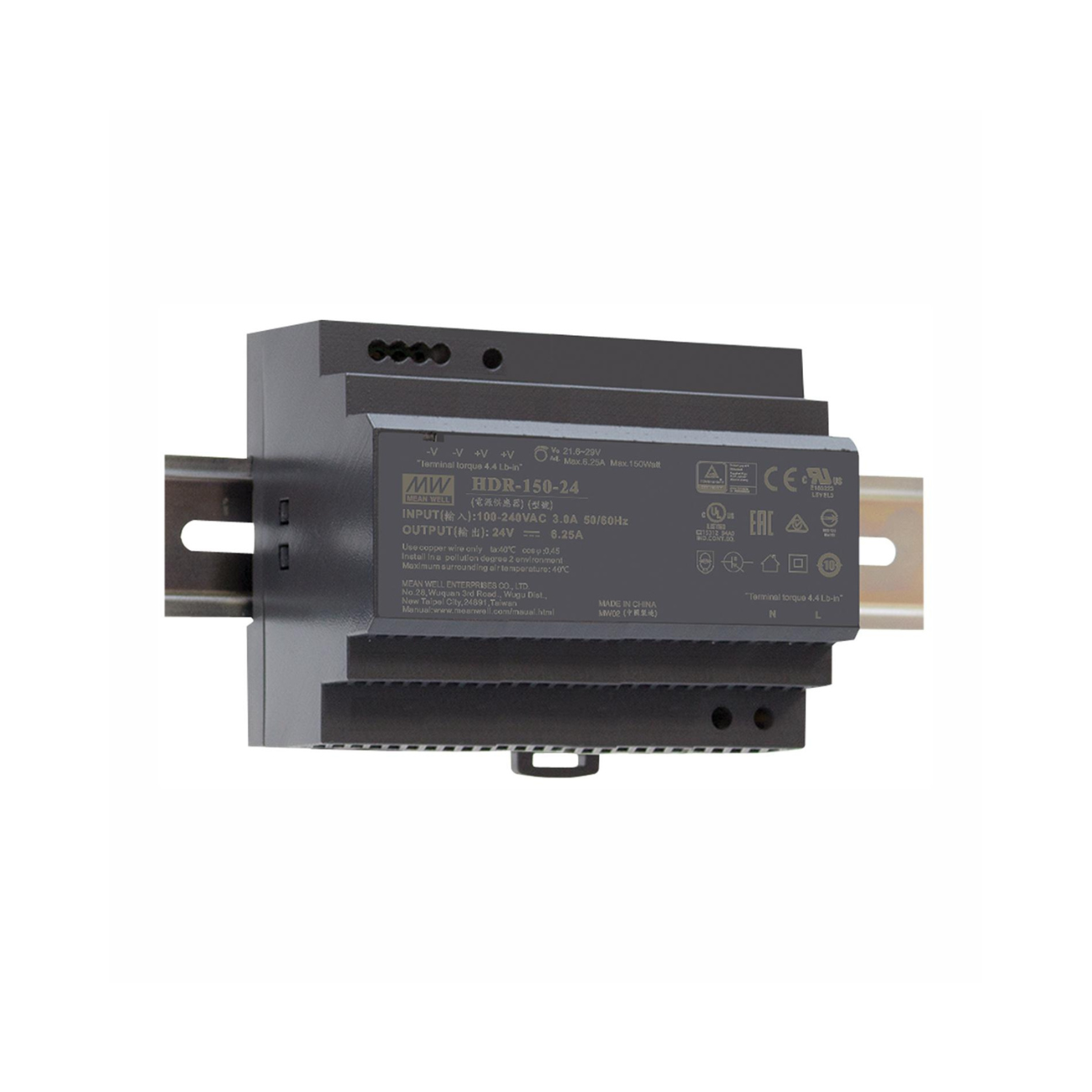 Produktbild Hutschienen-Netzteil HDR-150-48 (HDR-150-Serie) von MeanWell