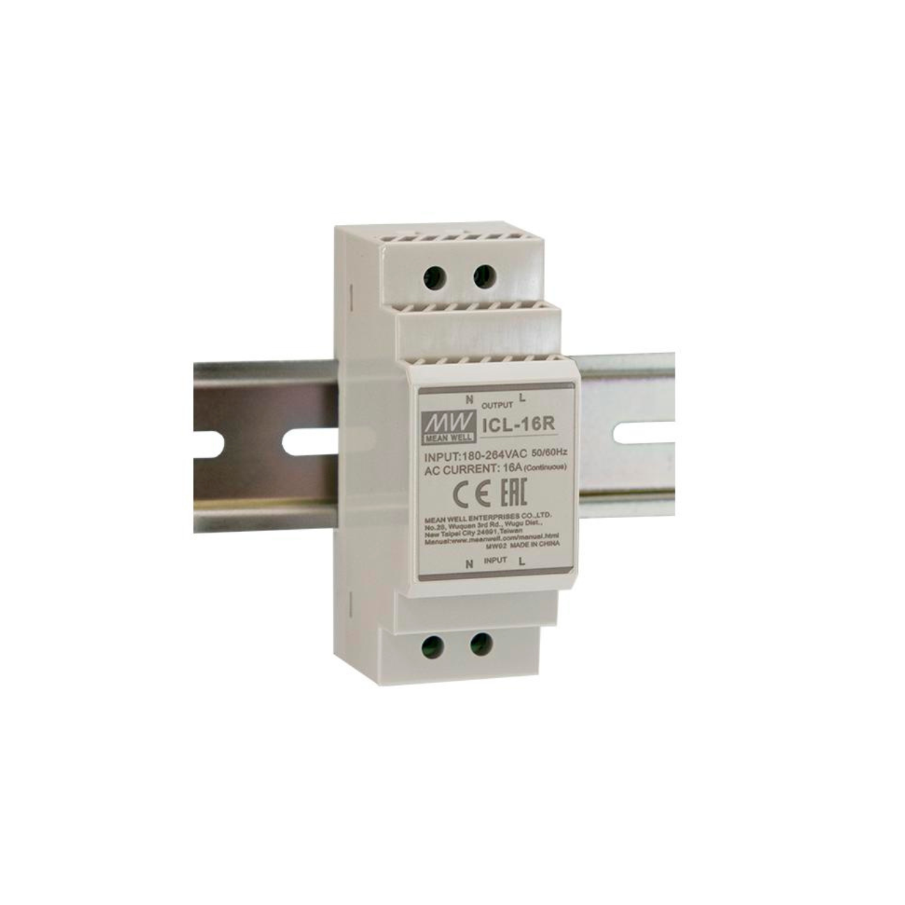 MeanWell ICL-16R (16A) Einschaltstrombegrenzer für DIN-Hutschiene