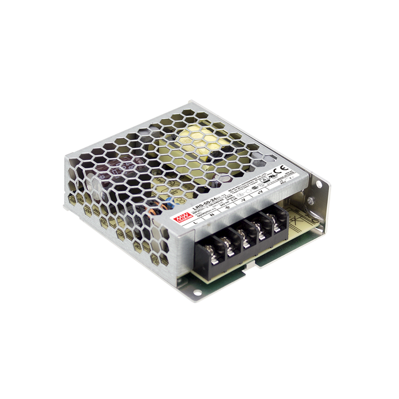 Produktbild Schaltnetzteil MeanWell LRS-50-12 (LRS-50-Serie) mit 50 Watt, 12 Volt