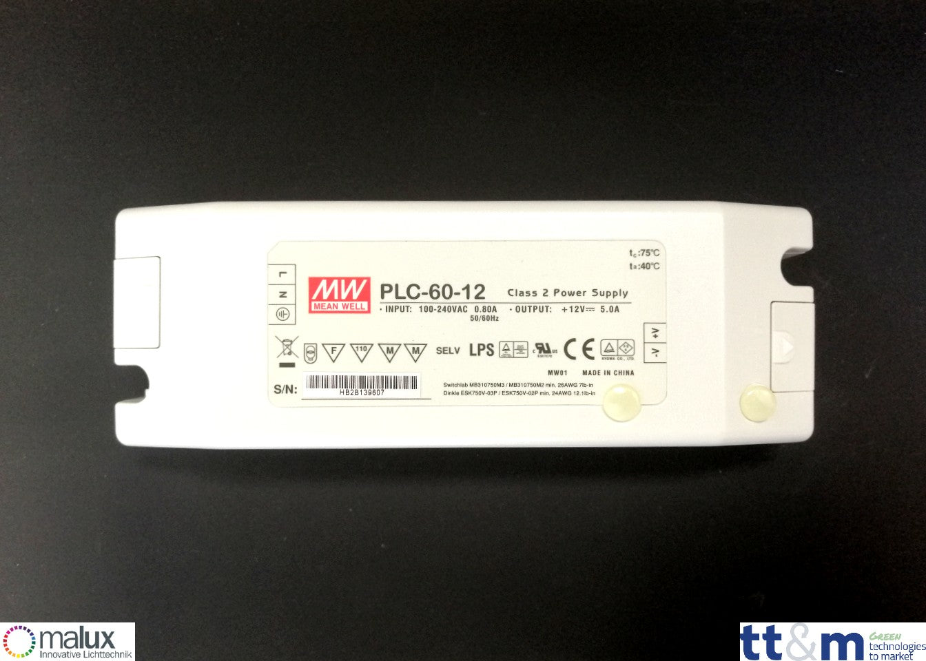 MeanWell PLC-60-12 LED-Netzteil