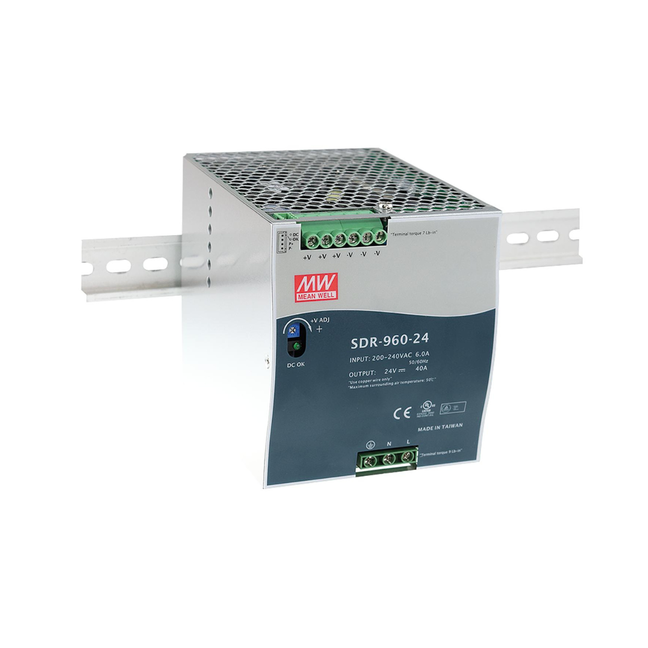 MeanWell SDR-960-24 (960W/24V) Hutschienen-Netzteil