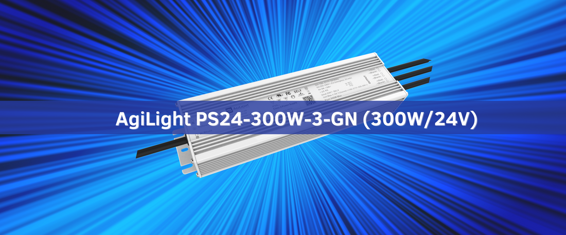 NEU IM SHOP: AgiLight PS24-300W-3-GN (300W/24V) LED-Netzteil