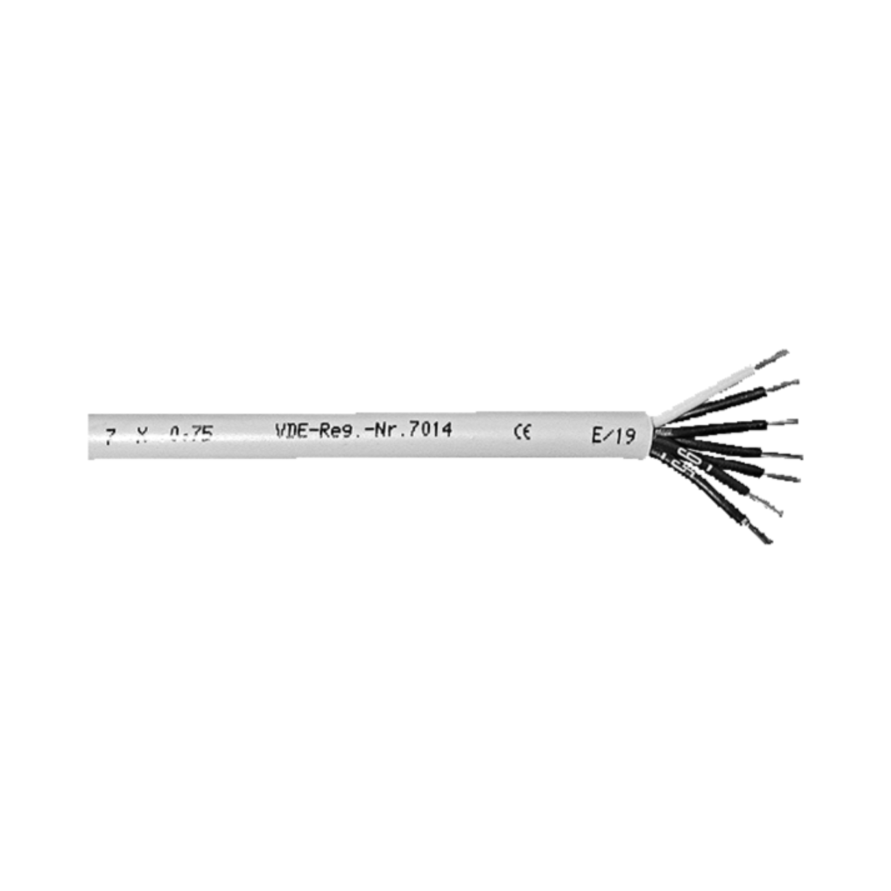 XBK-KABEL 10123106 100M RING Steuerleitung YSLY 3 24x0,195mm 0,75mm² Grau 100m Ring