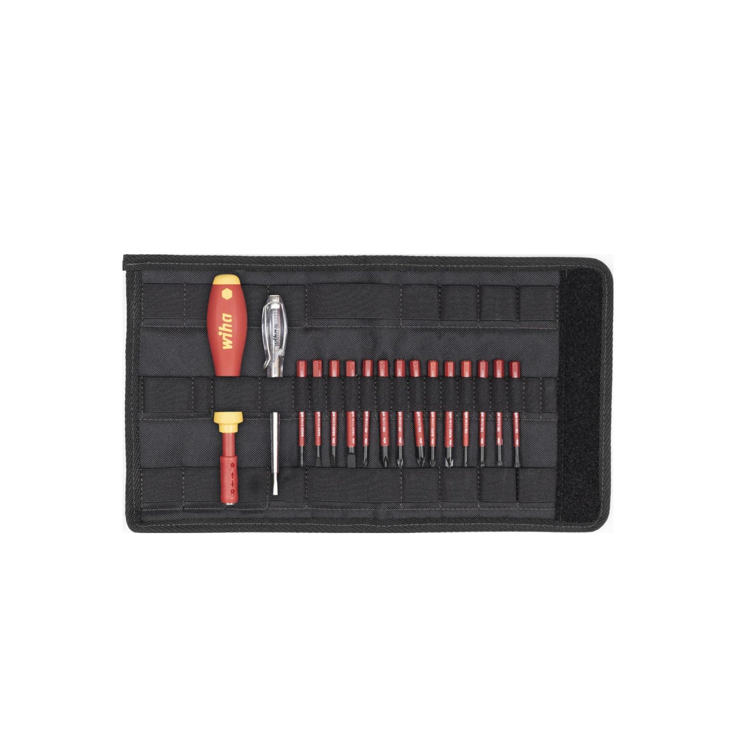 Wiha Schraubendreher mit Bithalter SoftFinish® electric slimVario gemischt 17-tlg. inkl. Falttasche