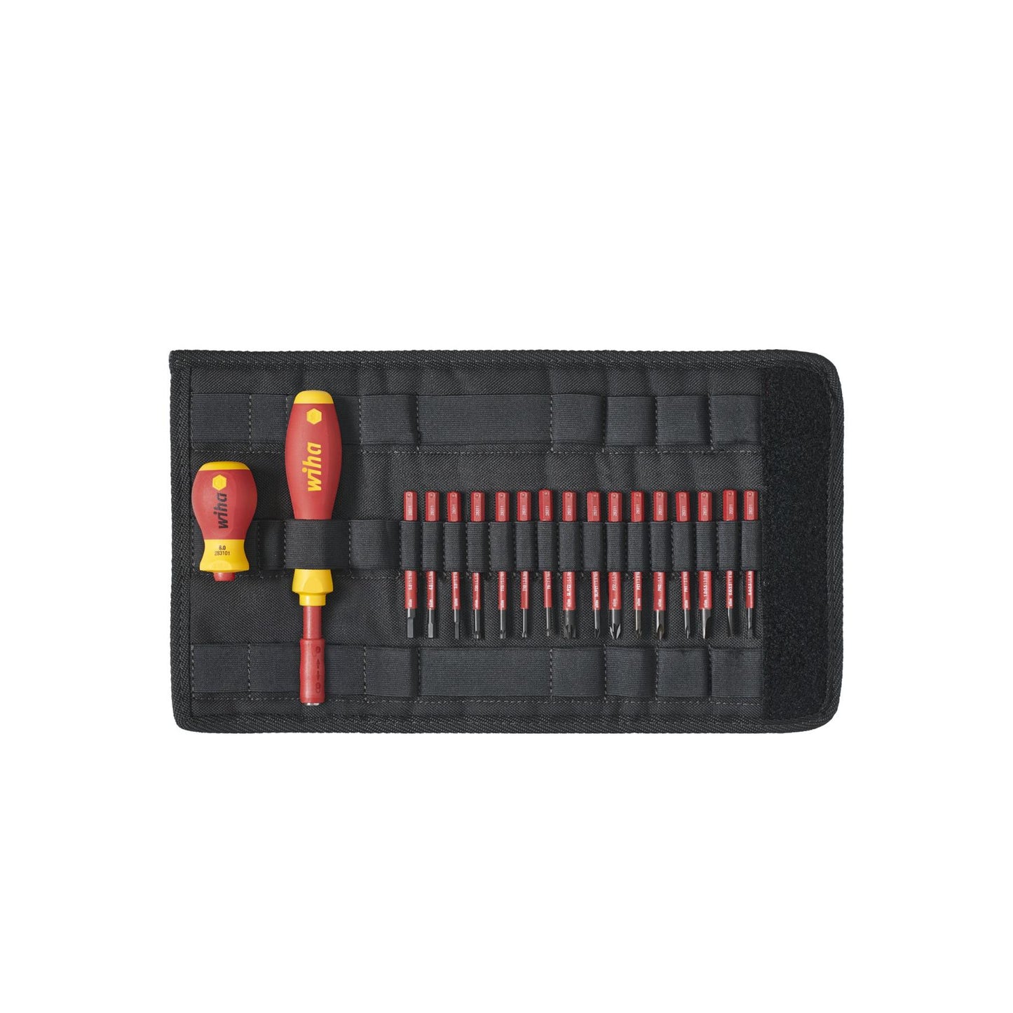 Wiha Schraubendreher und Bit Set slimVario® gemischt 19-tlg. inkl. Falttasche