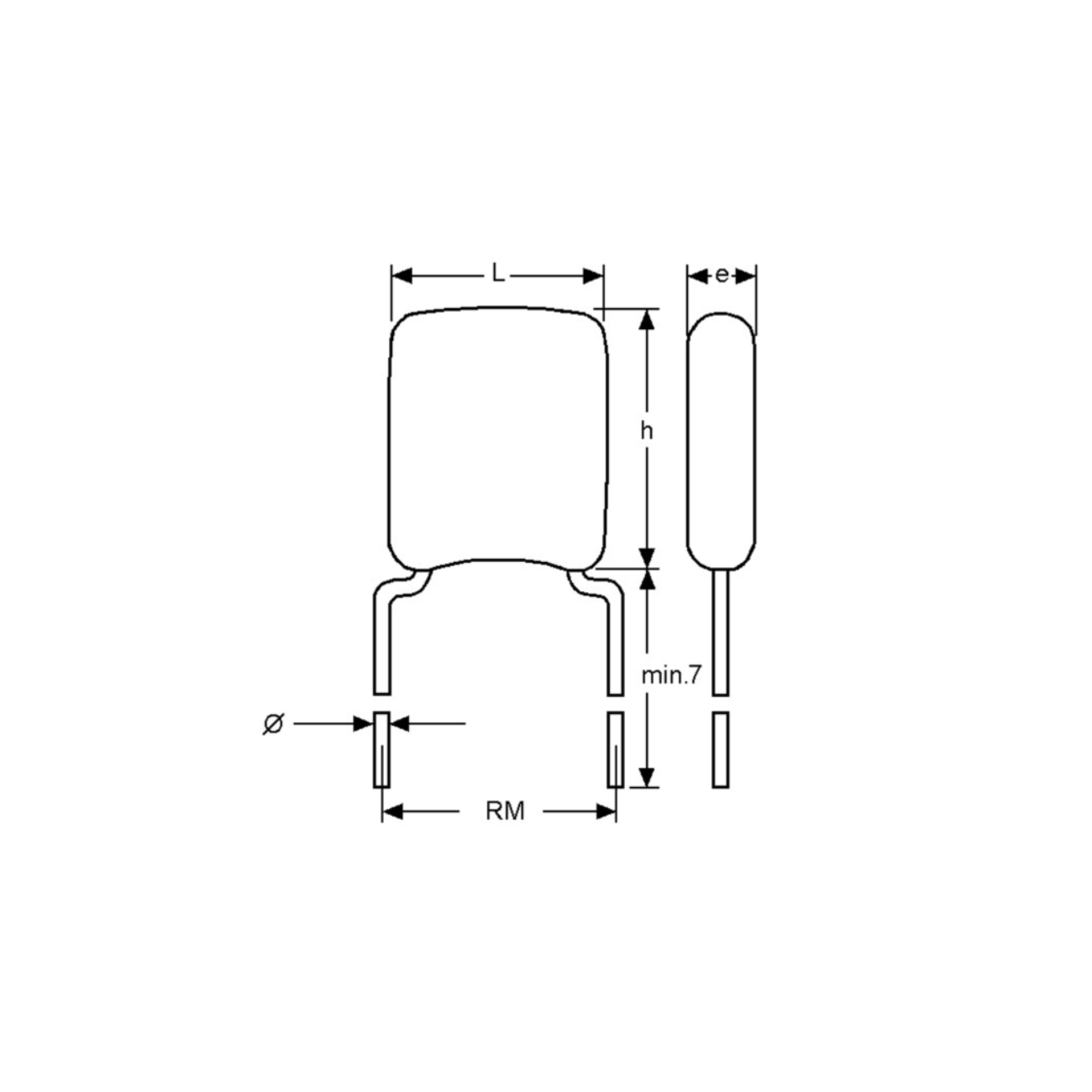 100x Kemet THT Keramik-Vielschichtkondensator, 100nF, 63V, X7R, 10%, RM 5,08mm, Klasse II, radial (C322C)