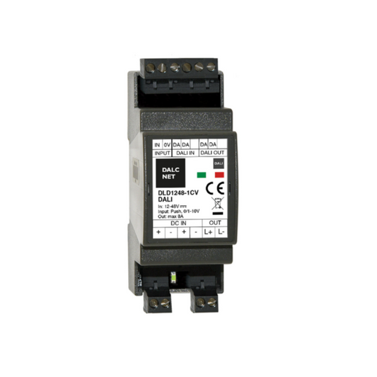 DALCNET DLD1248-1CV-DALI  0-10 Volt / 1-10 Volt / Push-Dimm / Dali / Resistiv / Dimmer / CV / 360W / 7,5 A / 12V-48V - Netzteilshop24.de
