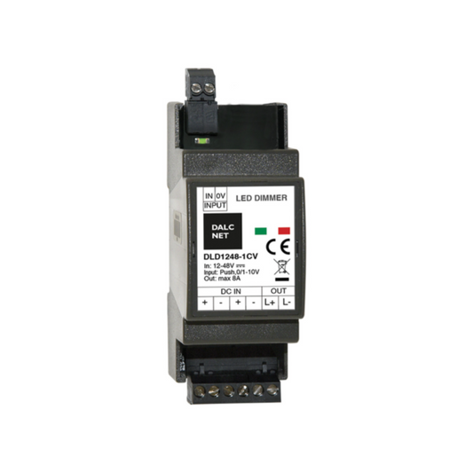DALCNET DLD1248-1CV  Push-Dimm / 0-10 Volt / 1-10 Volt / Resistiv / Dimmer / CV / 360W / 7,5 A / 12V-48V - Netzteilshop24.de