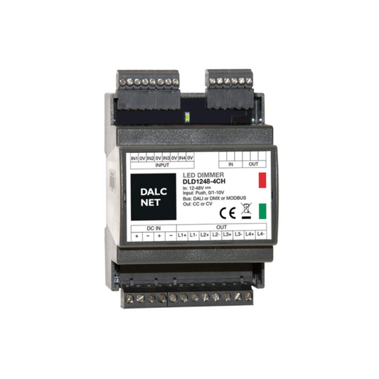 DALCNET DLD1248-4CC-DALI  0-10 Volt / 1-10 Volt / Push-Dimm / Dali / Resistiv / Dimmer / CC / 134,4W / 0,7 A/  12V-48V - Netzteilshop24.de