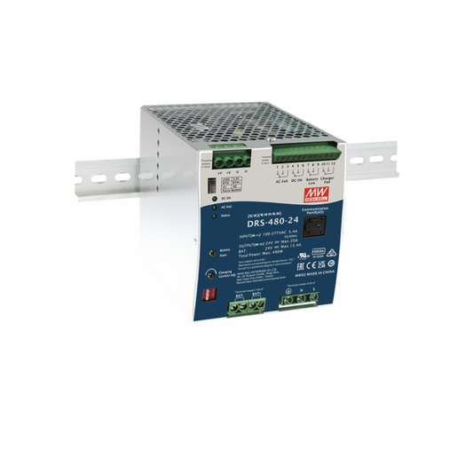 MEAN WELL DRS-480-24 Unterbrechungsfreie Stromversorgung (USV) (480W/24V/20A) Energiespeicher extern