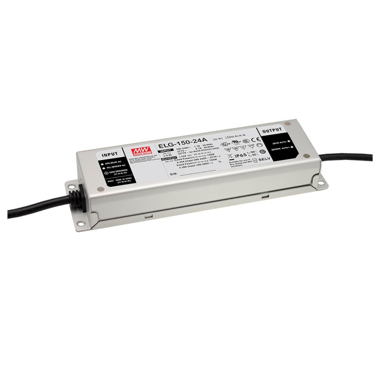 MeanWell ELG-150-36B-3Y (150W/36V) LED-Netzteil (dimmbar) - Netzteilshop24.de