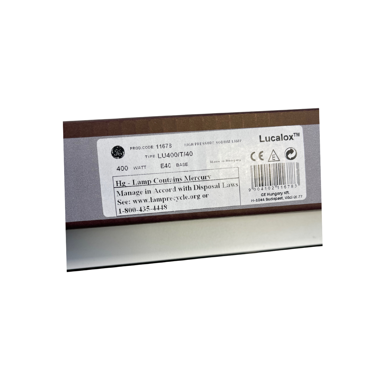 GE Lighting Lucalox LU400/T/40 Natriumdampf-Hochdrucklampe