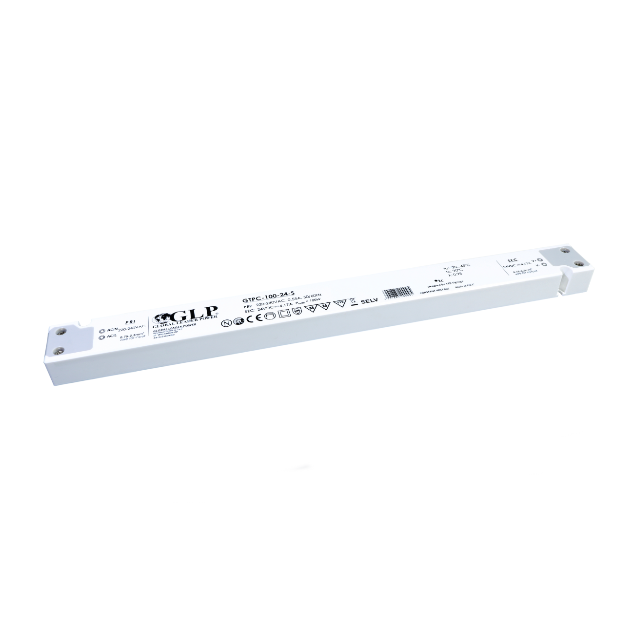 GTPC-100-12-S (100W/12V) LED-Netzteil (slim) - Netzteilshop24.de