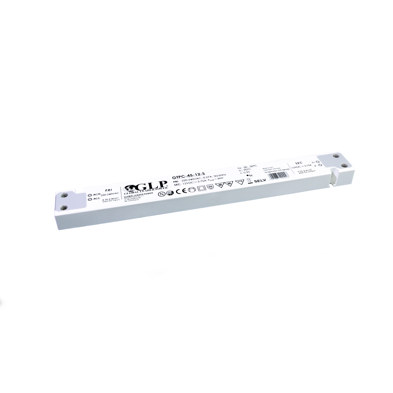 GTPC-45-12-S (45W/12V) LED-Netzteil (slim)