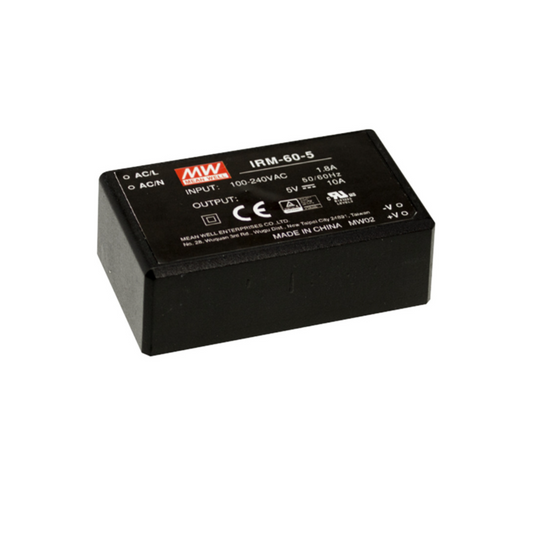 MeanWell IRM-60-15 (60W, 15V, 4A) AC/DC-Industrienetzteil Geschlossen Kunststoff - Netzteilshop24.de
