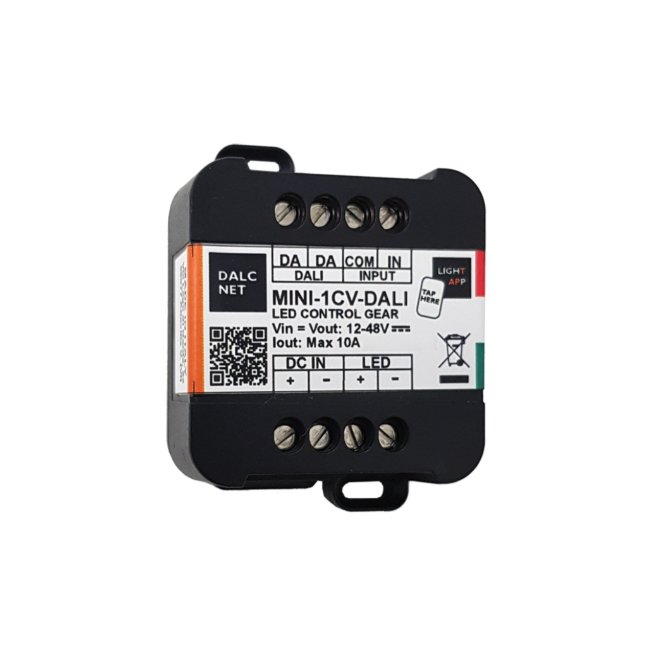 DALCNET MINI-1CV-DALI 0-10 Volt / 1-10 Volt / Dali / Resistiv / Push-Dimm / Dimmer / CV / 480W / 10 A / 12V-48V - Netzteilshop24.de