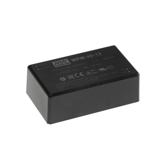 MeanWell MPM-45-5 Medical Schaltnetzteil / AC/DC-Netzteilbaustein - Netzteilshop24.de